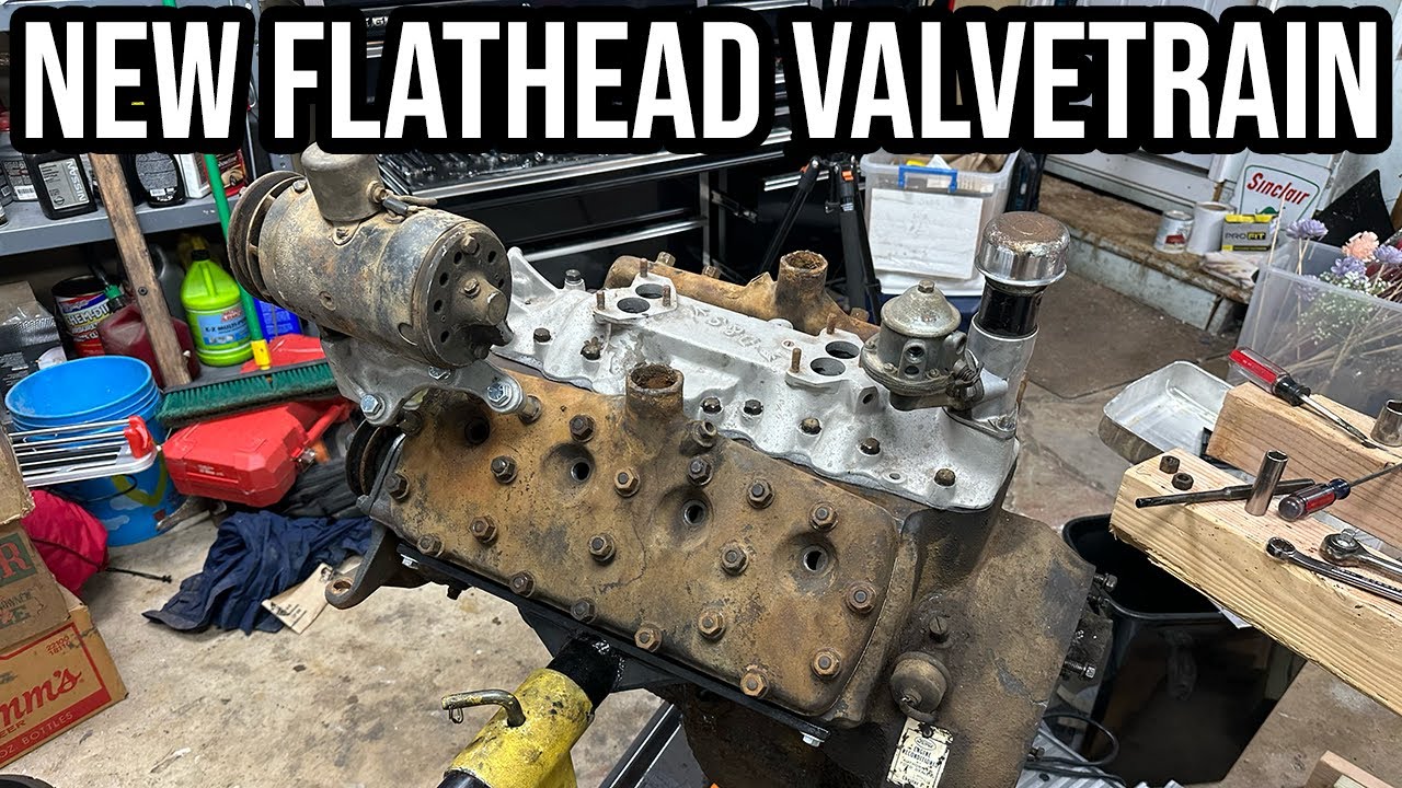 Refreshing mike s ford flathead w new valvetrain dual carb intake