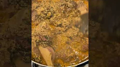 AUTHENTIC NIGERIAN EGUSI SOUP #shorts #shortsfired