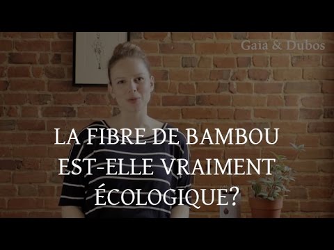 Vidéo: La fibre de bambou est-elle écologique ?