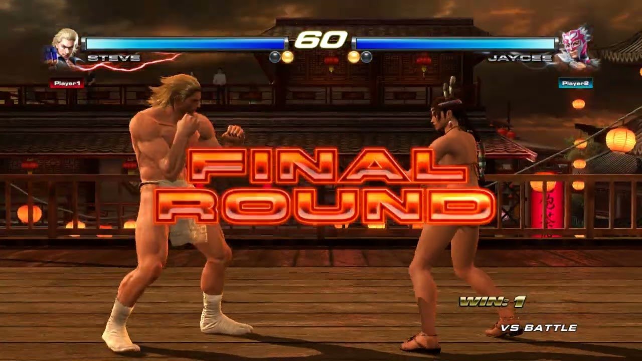 Tekken Tag Tournament 2 VS Battle - Стив против Джейси (коричневый бикини) (RPCS3)