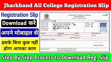Download Registration Slip 2025 | How to Download VBU Registration Slip Online