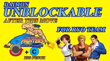 KOF 98-❤Daimon Unblockable Bug - For RYO TEAM(Ryo, Robert, Yuri)❤ ✪After HCF C (Big Punch)Grab✪