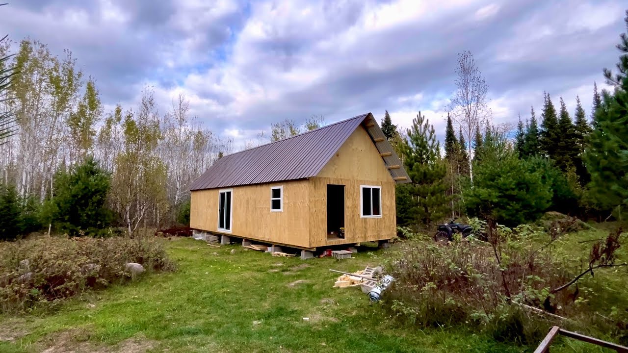 Building A Simple Affordable Off Grid Cabin: Wiring The Cabin - YouTube
