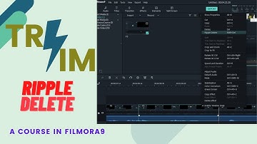 How to remove or trim or ripple delete video in Filmora