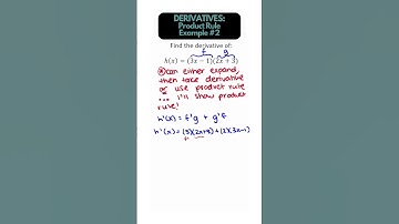 DERIVATIVES: Product Rule #maths #shorts #calculus #calculus1 #apcalculusab #apcalculus #apcalc
