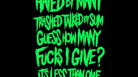 Sinners Are Winners - "ZERO FUCKS GIVEN" Official Lyric Video