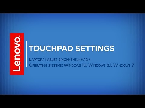 How To – Touchpad Settings in Windows 10, 8, 7 (Non-ThinkPad) hqdefault