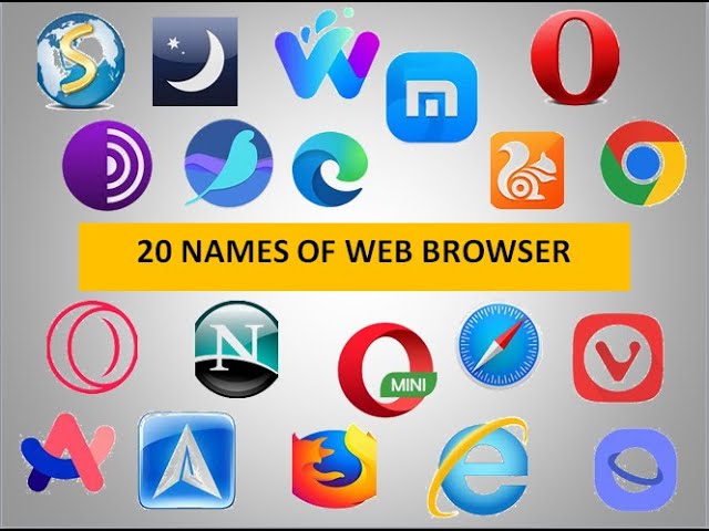 Web Browsers Names And Logo 10 Best Web Browsers To Use In 2025