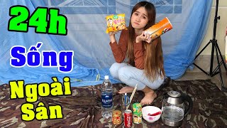 Thử Thách 24h Sống Ở Ngoài Sân - Vê Vê Channel