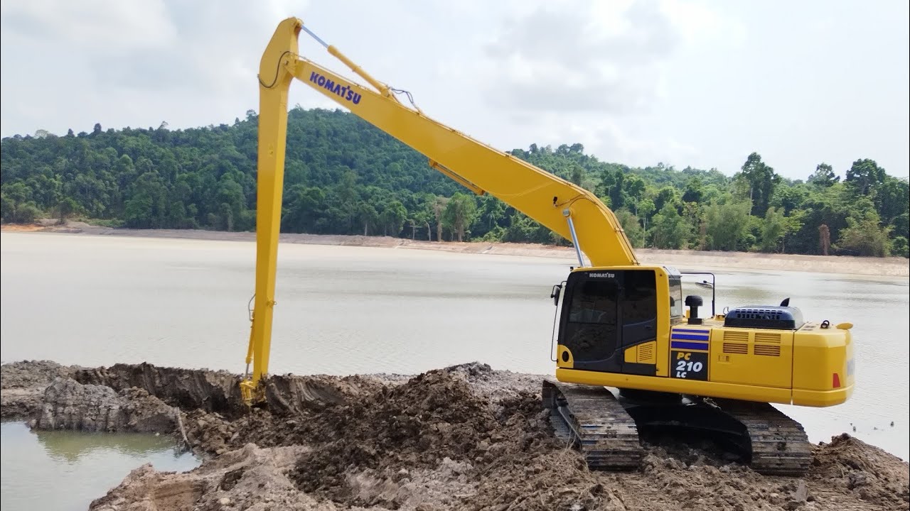 ใหม่ป้ายแดง! KOMATSU PC210-10 LC บูมยาว 18 เมตร ลงงาน ขุดลอกทะเลสองห้อง