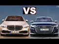 Mercedes S Class vs Audi S8 (2021) New s class vs s8. Battle of luxury interior & high tech (review)