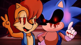Sonic.EXE & Sally.EXE But it's "3D" (Creepypasta Museum 3D)