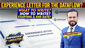 How to do Dataflow & Experience Letter Verification | PSVR for Gulf  | Dr. Noman Ghaffar Awan