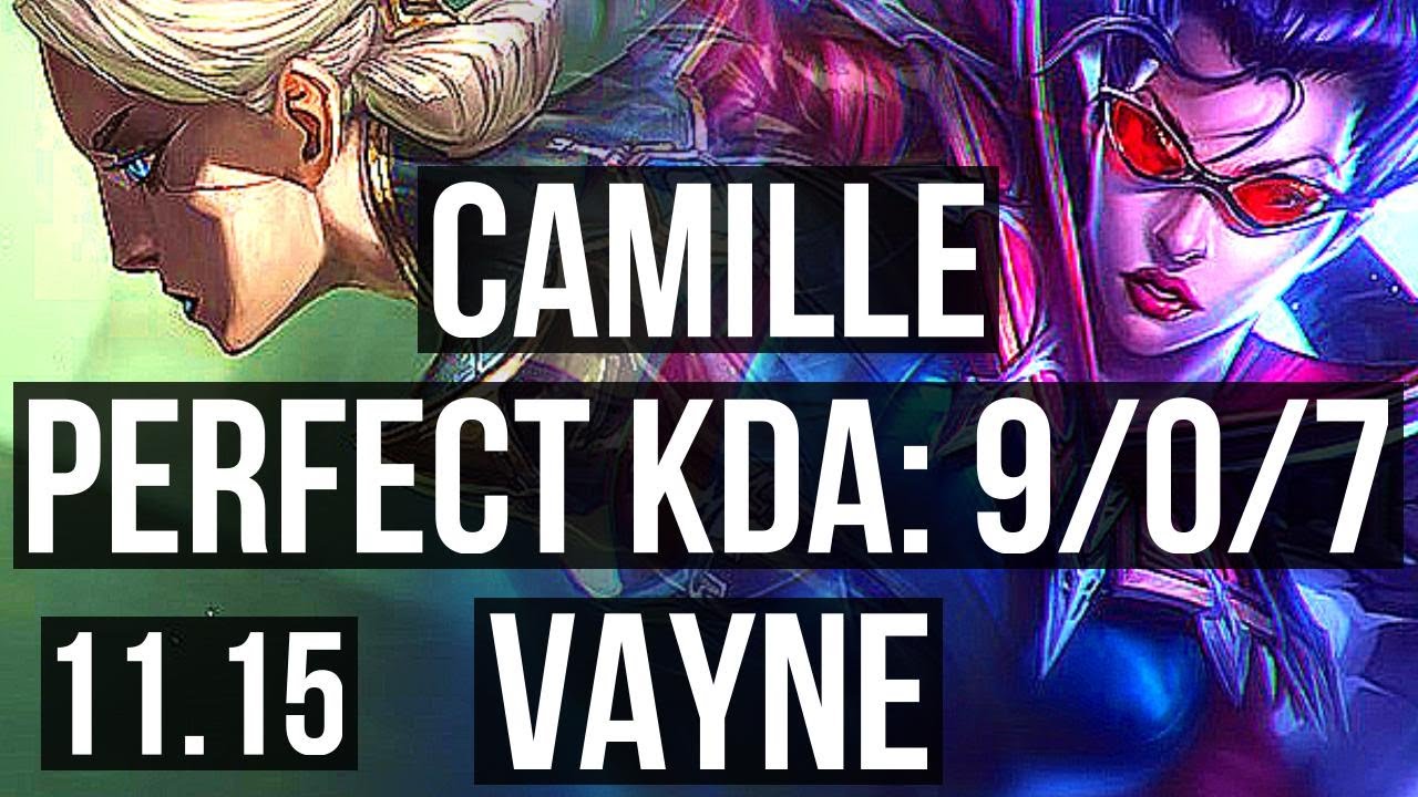 CAMILLE vs VAYNE (TOP) 9/0/7, Legendary, 400+ games EUW Master
