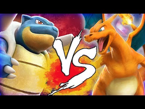 blastoise vs charizard full battle