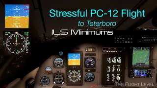 IMC Flight to Teterboro Airport- Full IFR Flight KISP to KTEB - ILS RWY 19 Landing Instructions- 4K