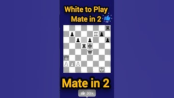 Onverslaanbare mat in slechts 2 zetten! #schaak #shorts #schaakmat #chesscom ❤️❤️