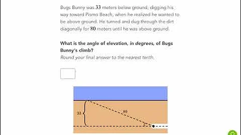 Khan Academy Tutorial: right triangle trigonometry word problems