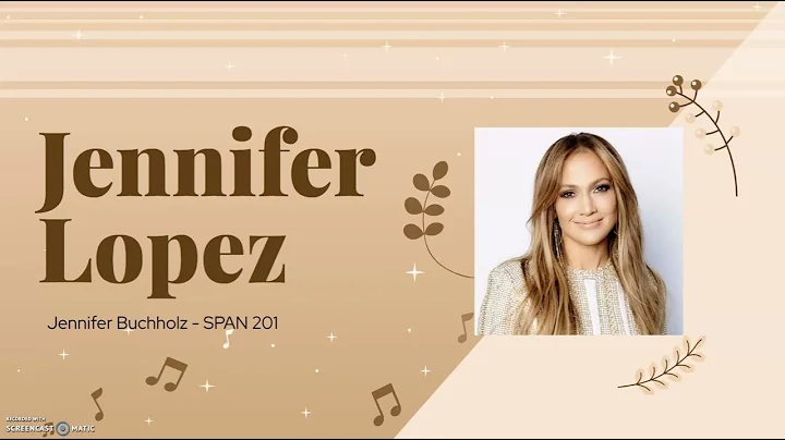 Cultural Presentation - Jennifer Lopez
