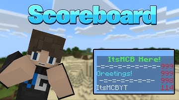 Animated Scoreboard with Economy System - Minecraft Bedrock