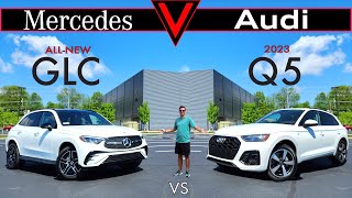 WHO'S #1??  New 2023 Mercedes GLC 300 vs. 2023 Audi Q5: Comparison