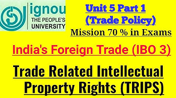 IGNOU- MISSION 70 %: M.COM IBO 3 UNIT 5 (PART 1) JUNE TEE EXPECTED Q&A