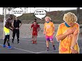 Body Builder Tripped Me! 5v5 Basketball At The Beach!