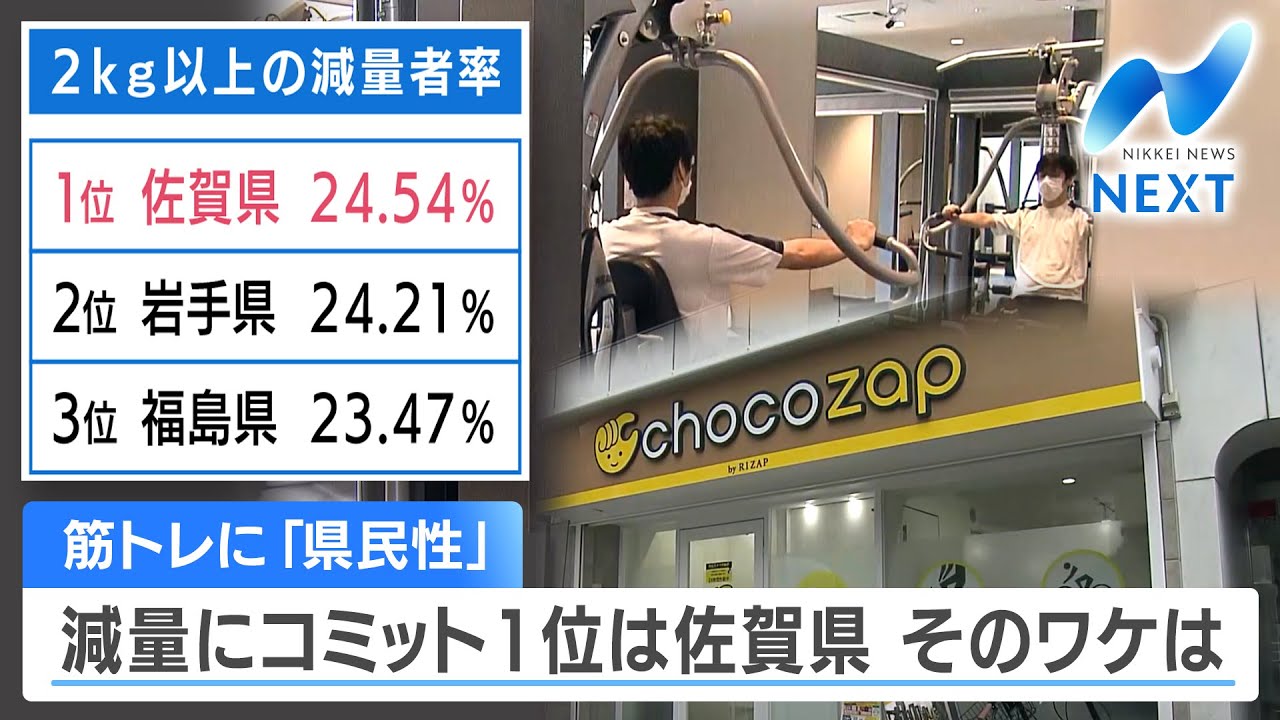 佐賀から筋トレのやつ　商談中につき！ 筋トレに「県民性」 減量にコミット1位は佐賀県 そのワケは【NIKKEI