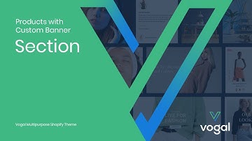 Products with Custom Banner | Vogal Multipurpose Shopify Theme