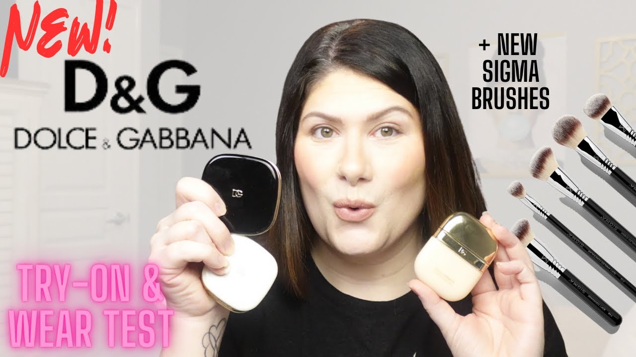 NEW DOLCE & GABBANA MAKEUP + NEW SIGMA BRUSHES | TRY-ON & WEAR TEST ...