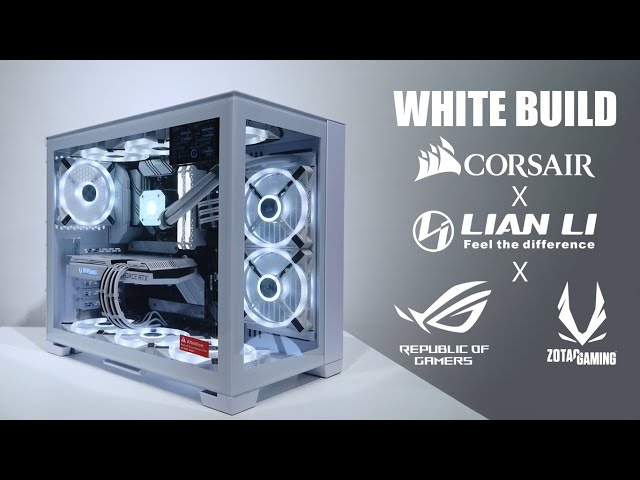Lian Li 011 Dynamic Mini Snow White PC #corsair #asusrog