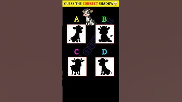 Guess The Correct Shadow Challenge 🤯 | Puzzle Challenge | part 2 || #shorts #quiztime