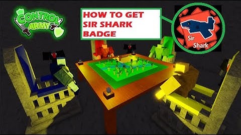 How TO Get (Defeat Sir Shark) Badge On Roblox [🌊UPD 1] Control Army!