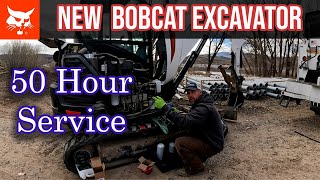 Bobcat E42 Excavator initial 50 hour service.