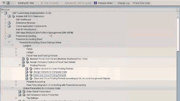 SAP Opening And Closing Posting Periods