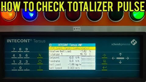 Intecont tersus totalizer pulse kaise check karen 23/11/2021