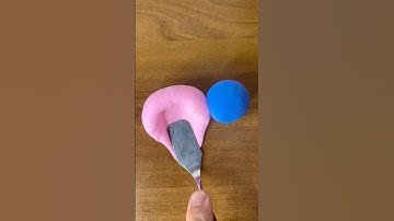 “Pink and Blue Clay Fusion | Satisfying Color Mixing” #SatisfyingVideo#ColorBled#ASMR#SatisfyingClay