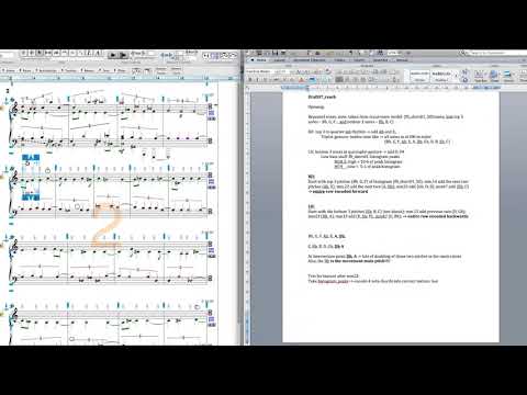 TIMELAPSE Score entry engraving Martin Ritter Reach (2014) for piano electronics and motion tracking
