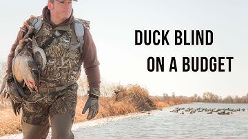 How To Build A Duck Blind Fast, Cheap, and Effective