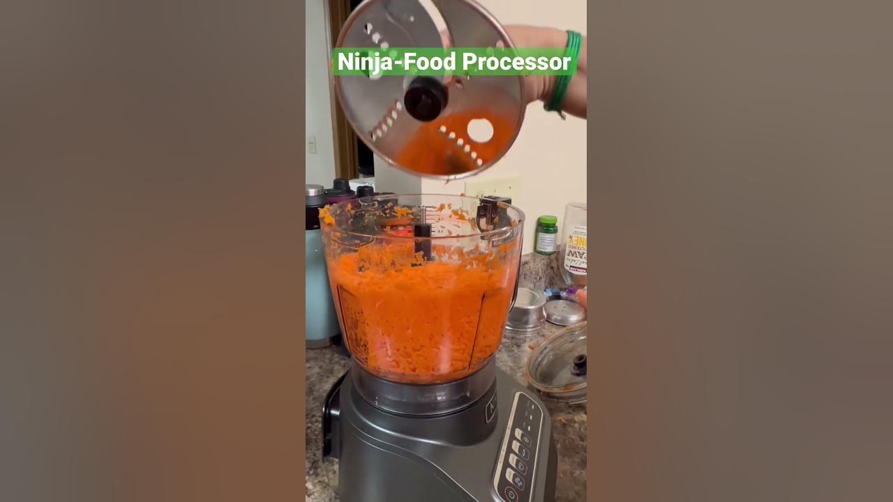 Ninja Food Processor makes cooking life easy 😇 addition to our kitchen🥰 carrot grating 🥕🥕🥕