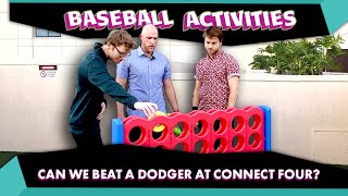 Can we beat a Dodgers player at Connect Four?