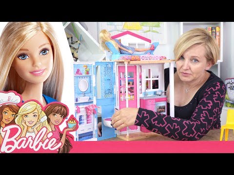 Barbie, Domek dla lalek i akcesoria, Mattel - YouTube