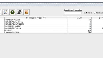 PROGRAMA DE VENTAS. PRODUCTOS. HECHO EN JAVA Y MYSQL.