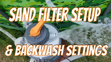 Bestway Sand Filter Setup & Backwash Instructions Manual, Flowclear Pump Installation Settings