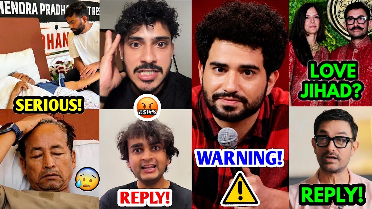 ENOUGH IS ENOUGH - YouTubers get HATE 😡 Sonam Wangchuk SERIOUS 😰 Samay Raina WARNING ⚠️ Aamir Khan