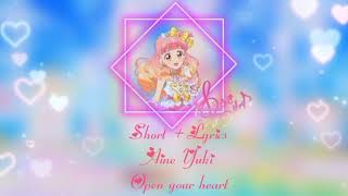 Download Lagu Aine Yuki ! Aikatsu Friends ( Short + Lyrics ) Open Your Heart MP3