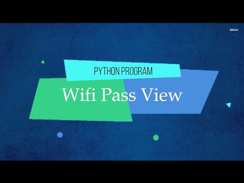 python wifi pass viewer