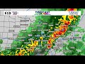 Tuesday's rain timeline