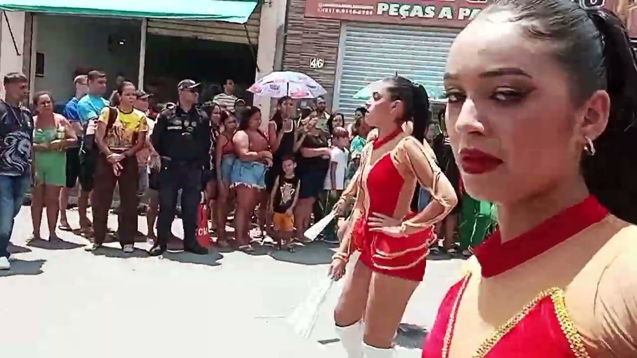 Banda Marcial EREM Frei Epifânio no desfile de 7 de setembro 2025 em São Joaquim do Monte PE.