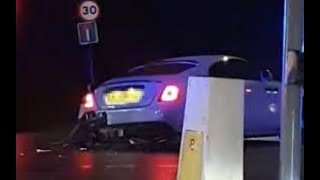 Marcus Rashford crashes Rolls Royce into lamppost driving home from Burnley match (UNSEEN FOOTAGE)